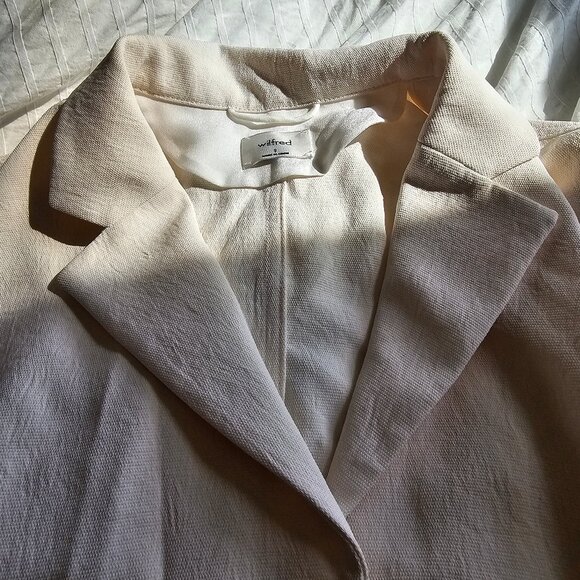 Aritzia Wilfred New Flowy Button-up Shirt - 2020 - Light Birch - Sz S - NWT - Picture 3 of 15